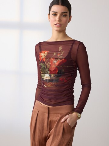T-shirt 'Kew Collection' Next en marron : devant