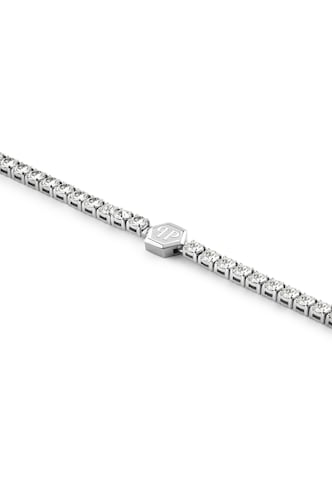 Philipp Plein Jewellery Armband 'Plein Tennis Royal' in Zilver