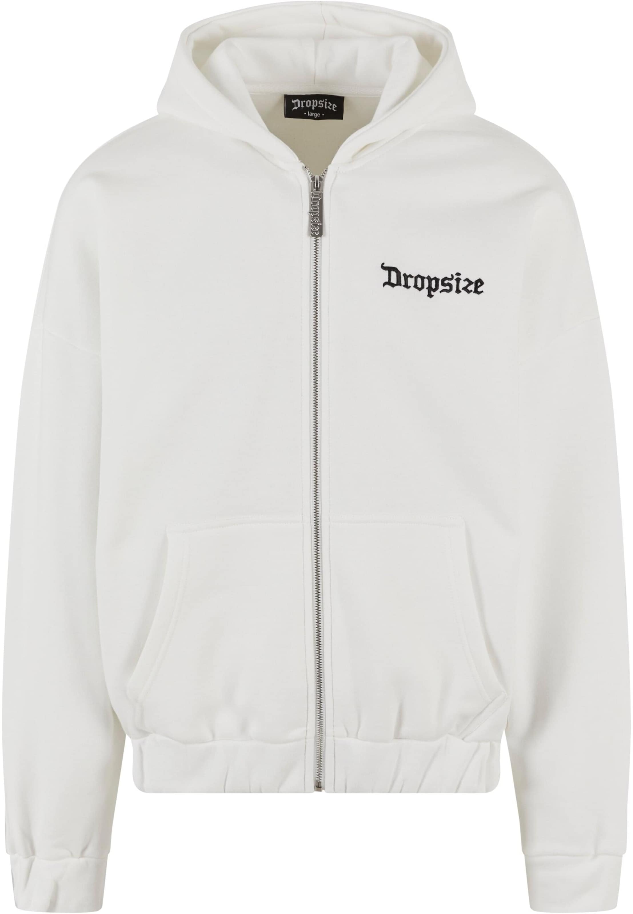Dropsize Sweat jacket in White: front