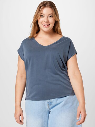 PIECES Curve T-Shirt 'KAMALA' in Blau: predná strana