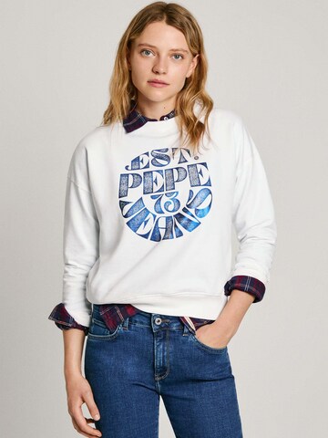 Pepe Jeans Sweatshirt 'Sabina' in White: front