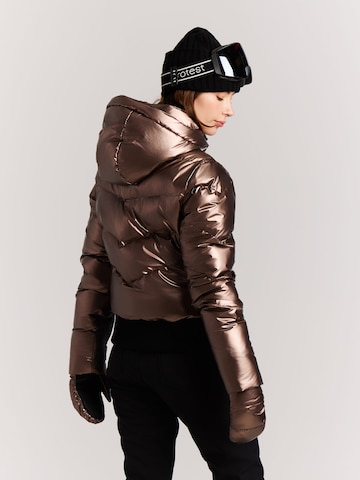 PROTEST Athletic Jacket 'PRTJolan' in Brown