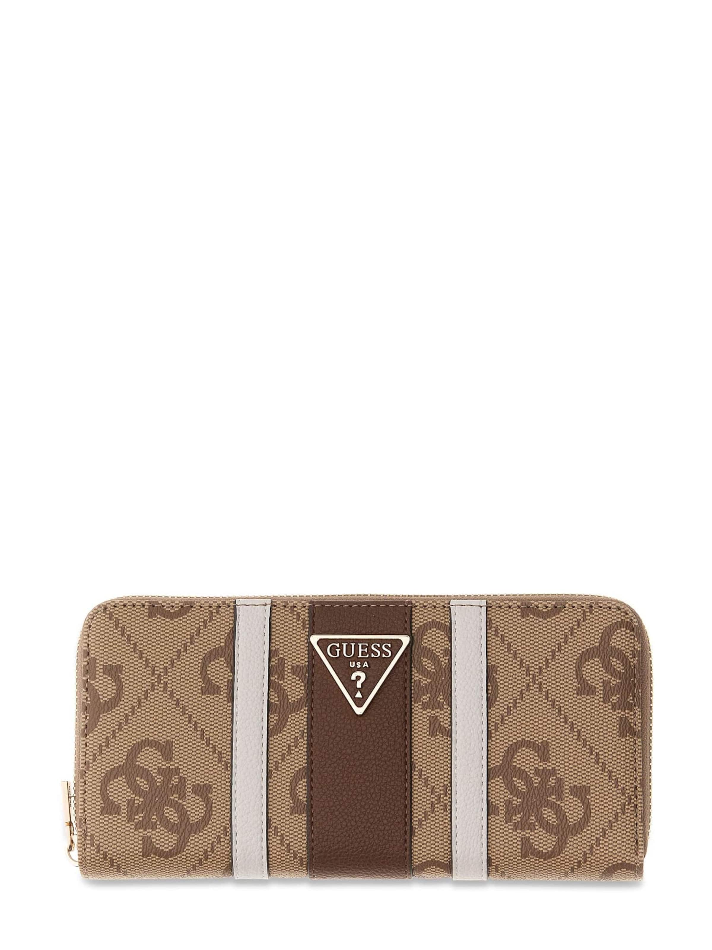 GUESS Wallet 'Laurel' in Brown: front