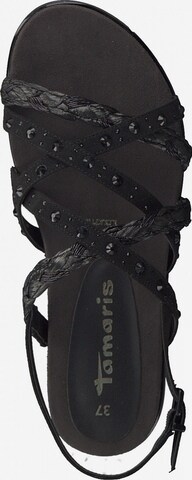 TAMARIS Strap sandal in Black