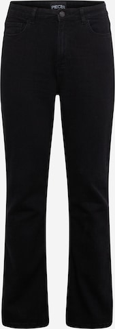 PIECES Curve Flared Jeans 'Peggy' in Black: front