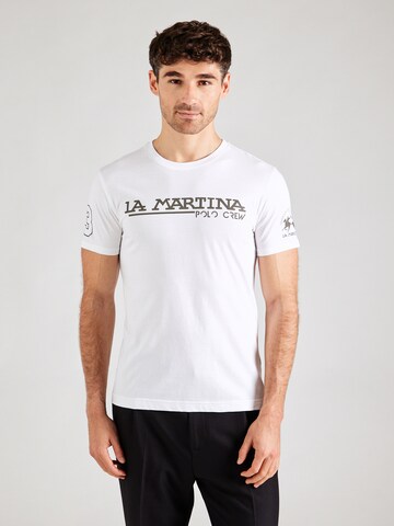 La Martina T-Shirt in Weiß: Vorderseite
