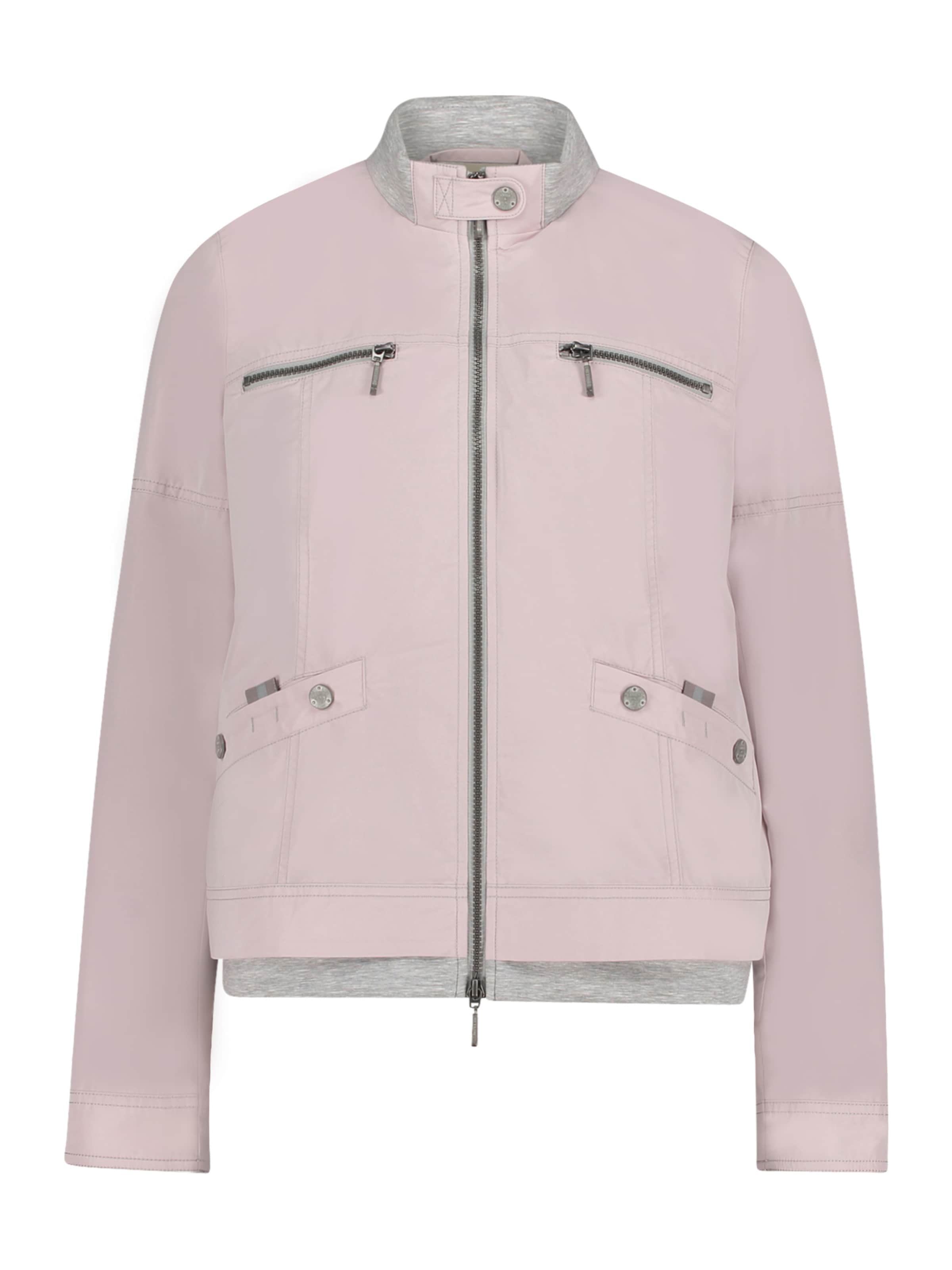 Amber & June Sommerjacke mit Stehkragen in Beige: Vorderseite