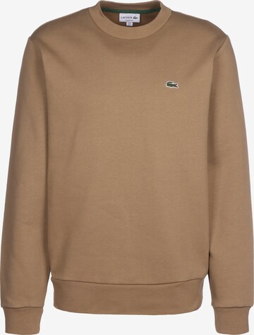 Sweat-shirt LACOSTE en marron : devant