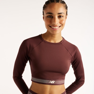 new balance Performance shirt 'AC Fitted Long Sleeve' in XXL in Red / Cherry red, Item view