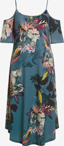 Ulla Popken Summer Dress in Blue: front