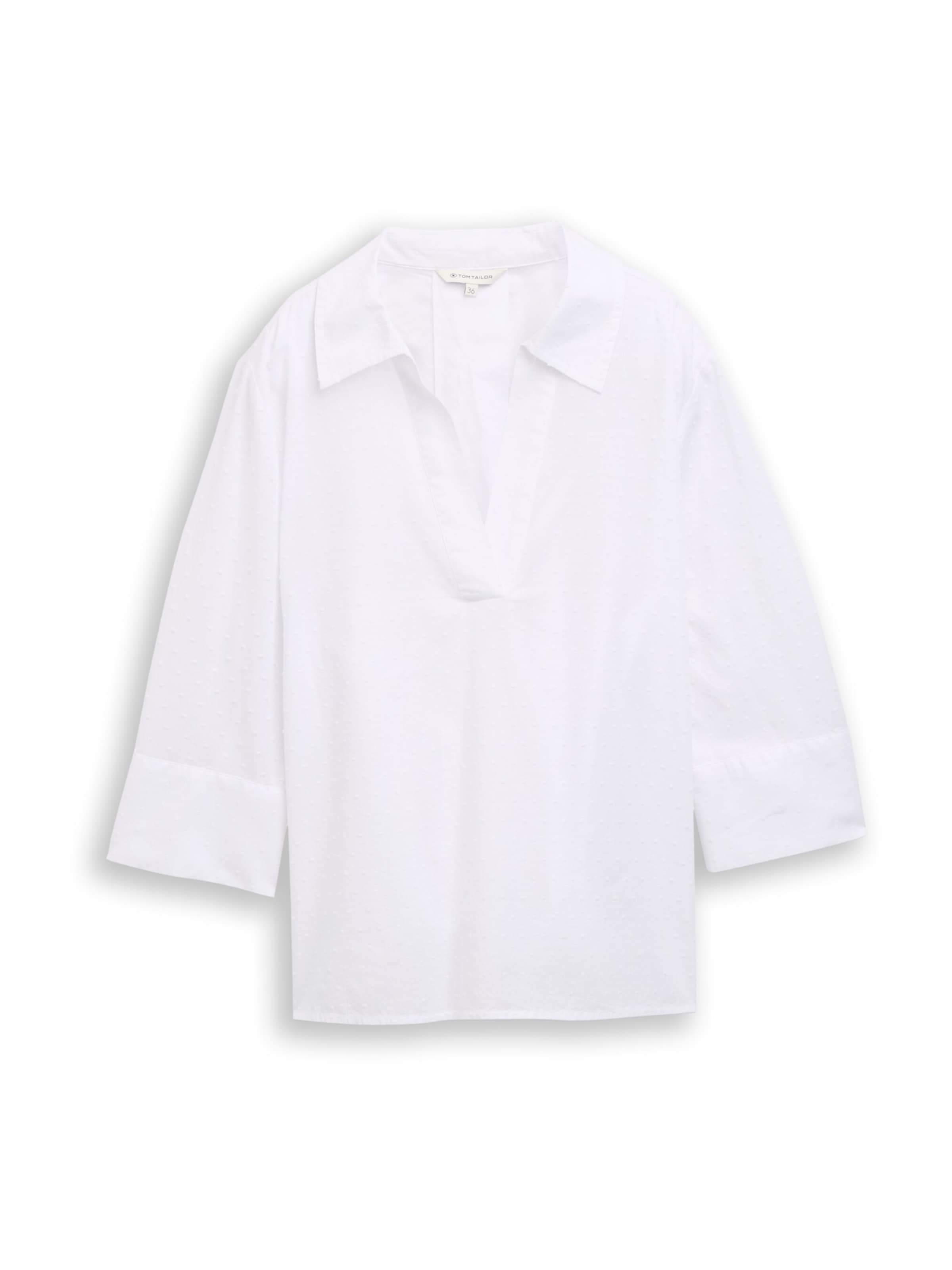 TOM TAILOR - Blusa en blanco: frente