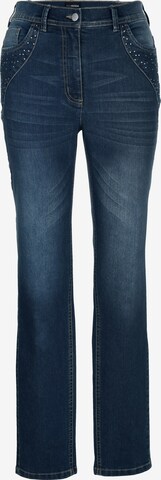 MIAMODA Slimfit Jeans in Blauw: voorkant