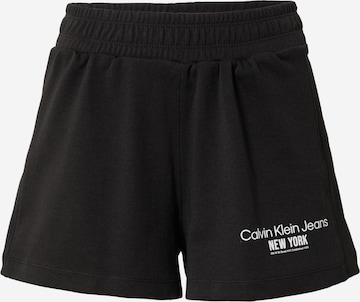 Calvin Klein Jeans Pants in Black: front