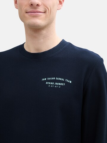 TOM TAILOR Sweatshirt in Blue
