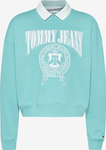 Tommy Jeans Sweatshirt in Blauw: voorkant