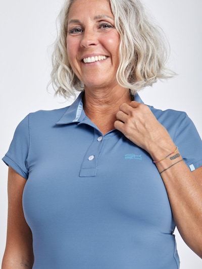 SPORTKIND T-shirt fonctionnel 'Poloshirt' en XS en gris fumé, Vue avec produit
