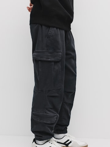 Effilé Pantalon cargo Pull&Bear en gris