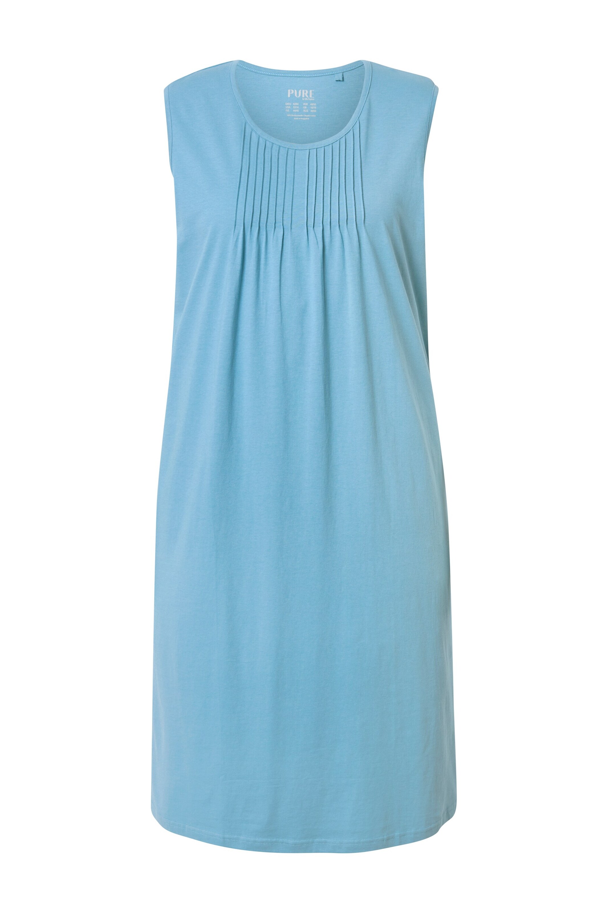 Ulla Popken Nachthemd in Blauw: voorkant