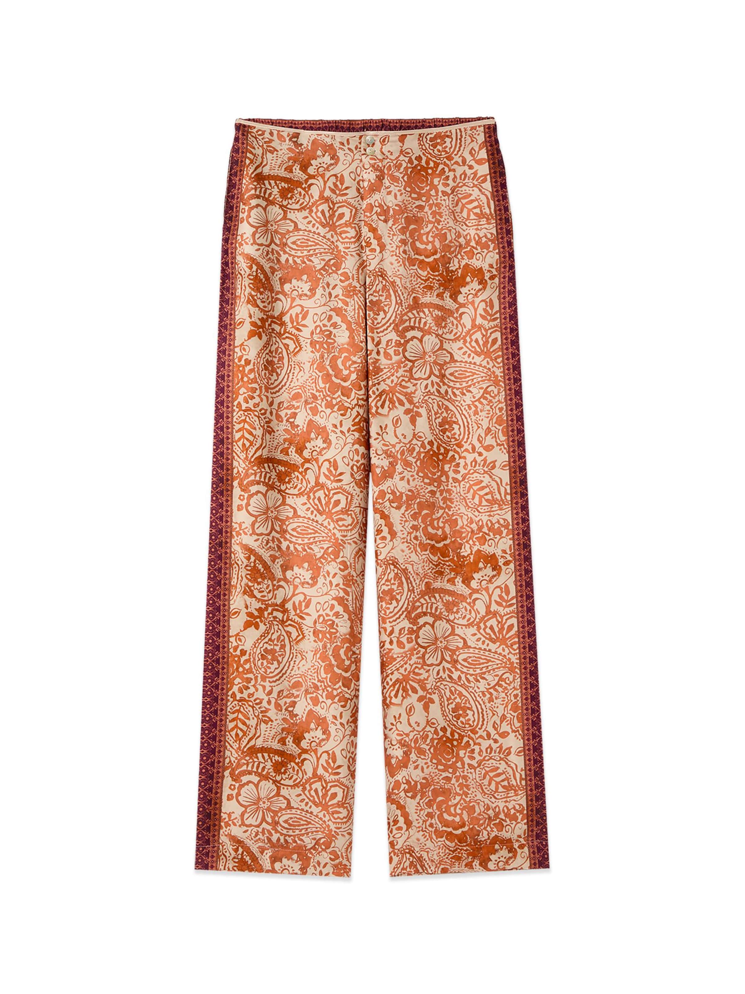oltre Baggy Trousers in Orange: front