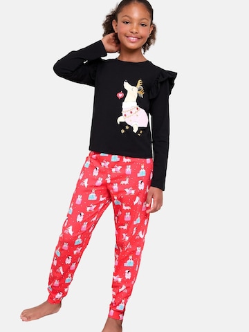 self. Piżama w kolorze czarny: przód