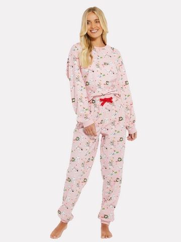 Pyjama Threadbare en rose : devant