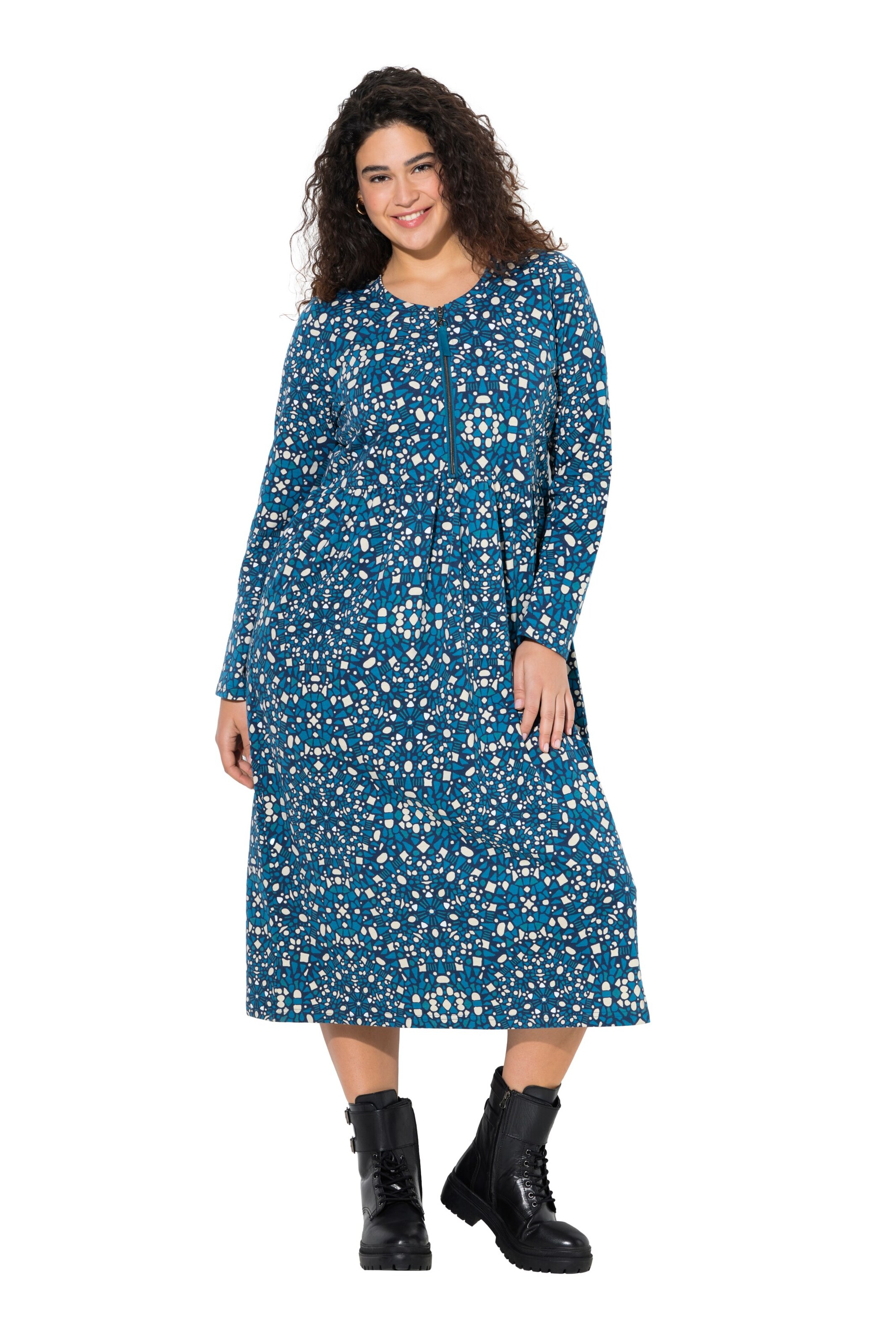 Ulla Popken Kleid in Grün: Vorderseite