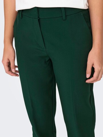 ONLY Regular Trousers with creases 'VERONICA ELLY' in Green