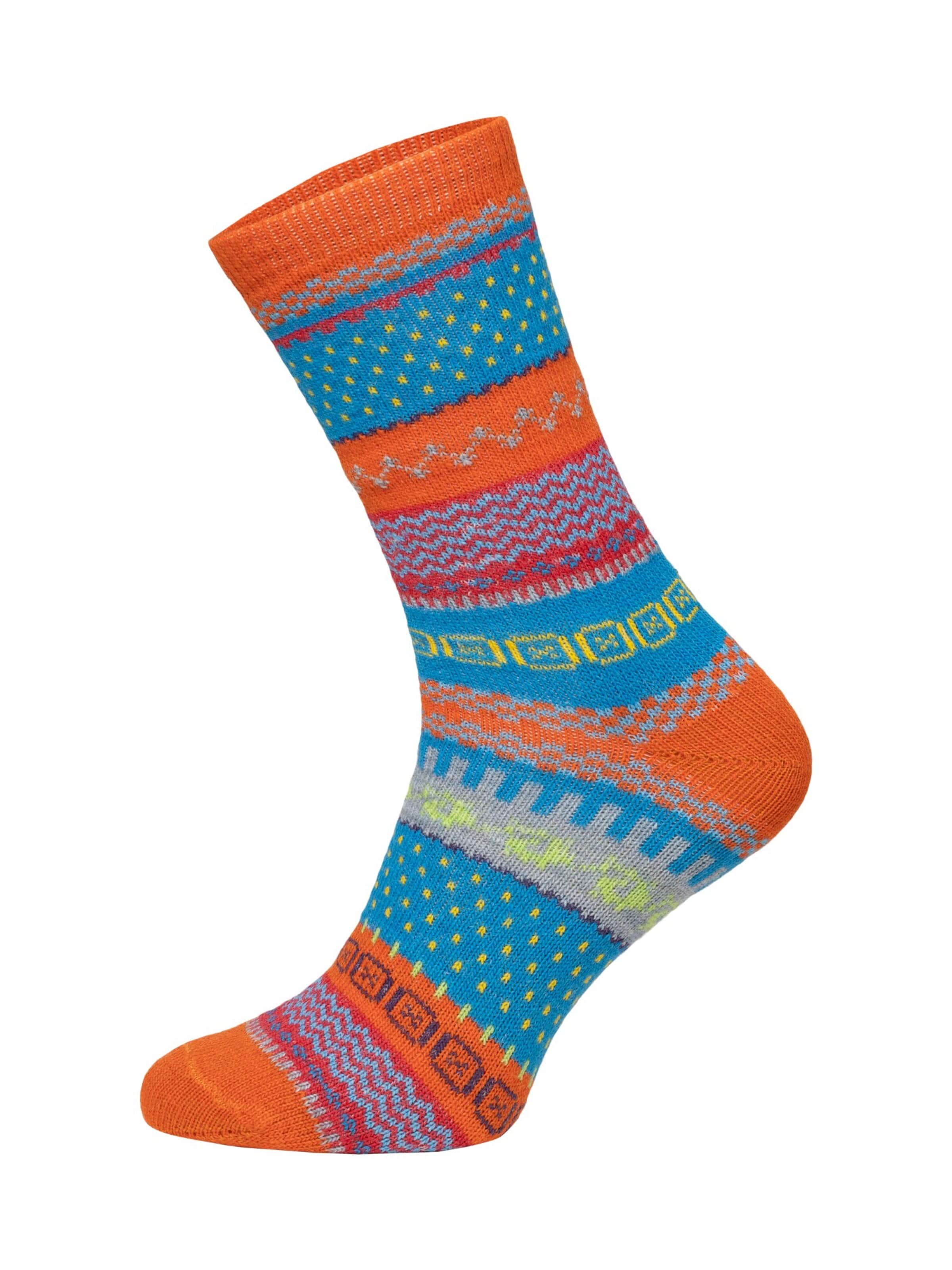 HomeOfSocks Socks 'HOS2293' in Orange: front