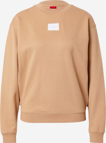 HUGO Red Sweatshirt 'Demorola' in Beige: predná strana