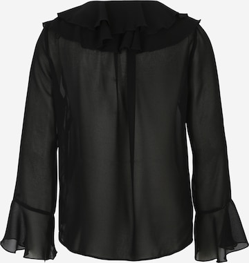 River Island Petite - Blusa 'FRILL' en negro