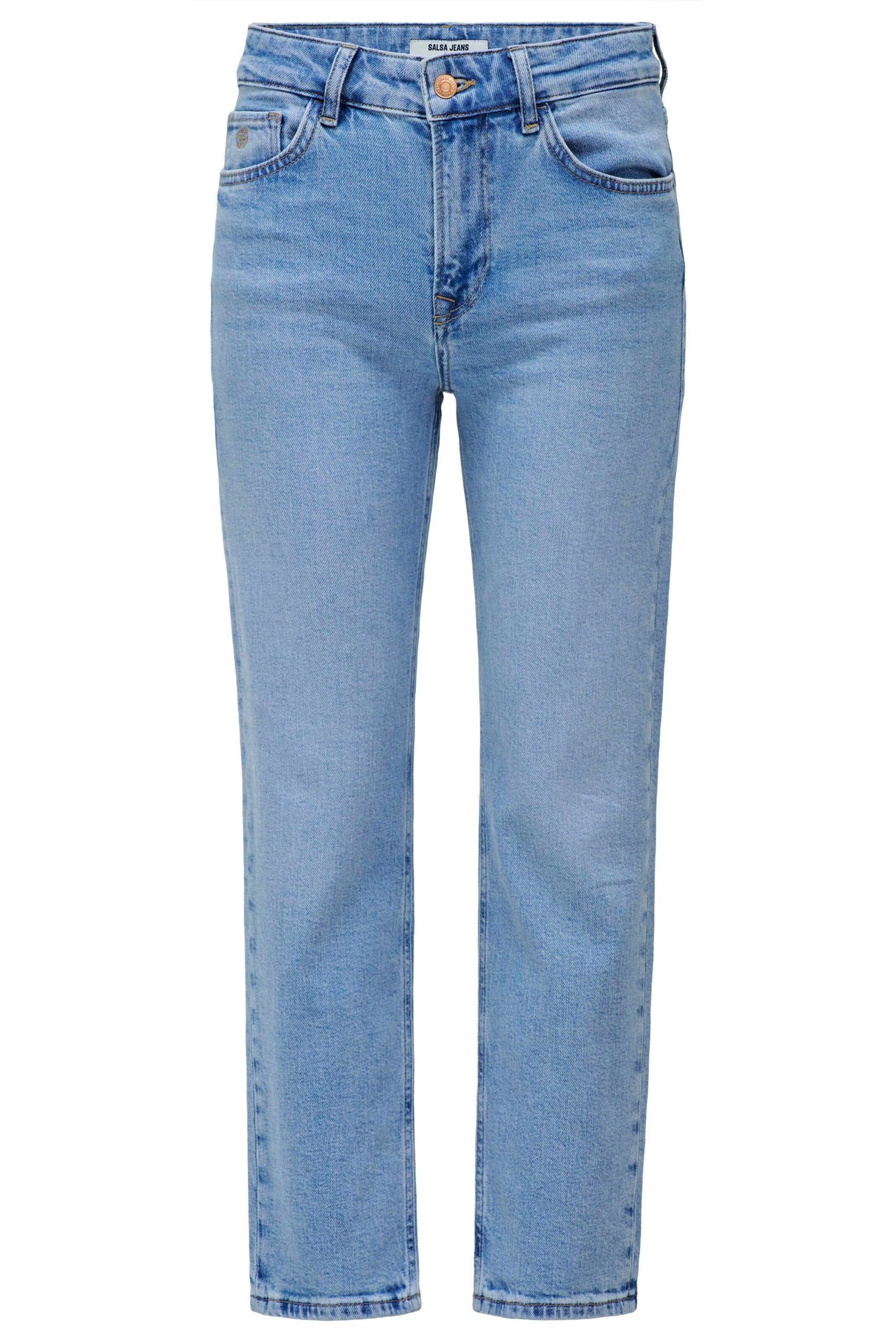 Salsa Jeans Slimfit Jeans in Blauw: voorkant