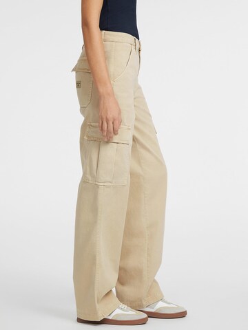 GUESS Wide leg Cargo Pants in Beige