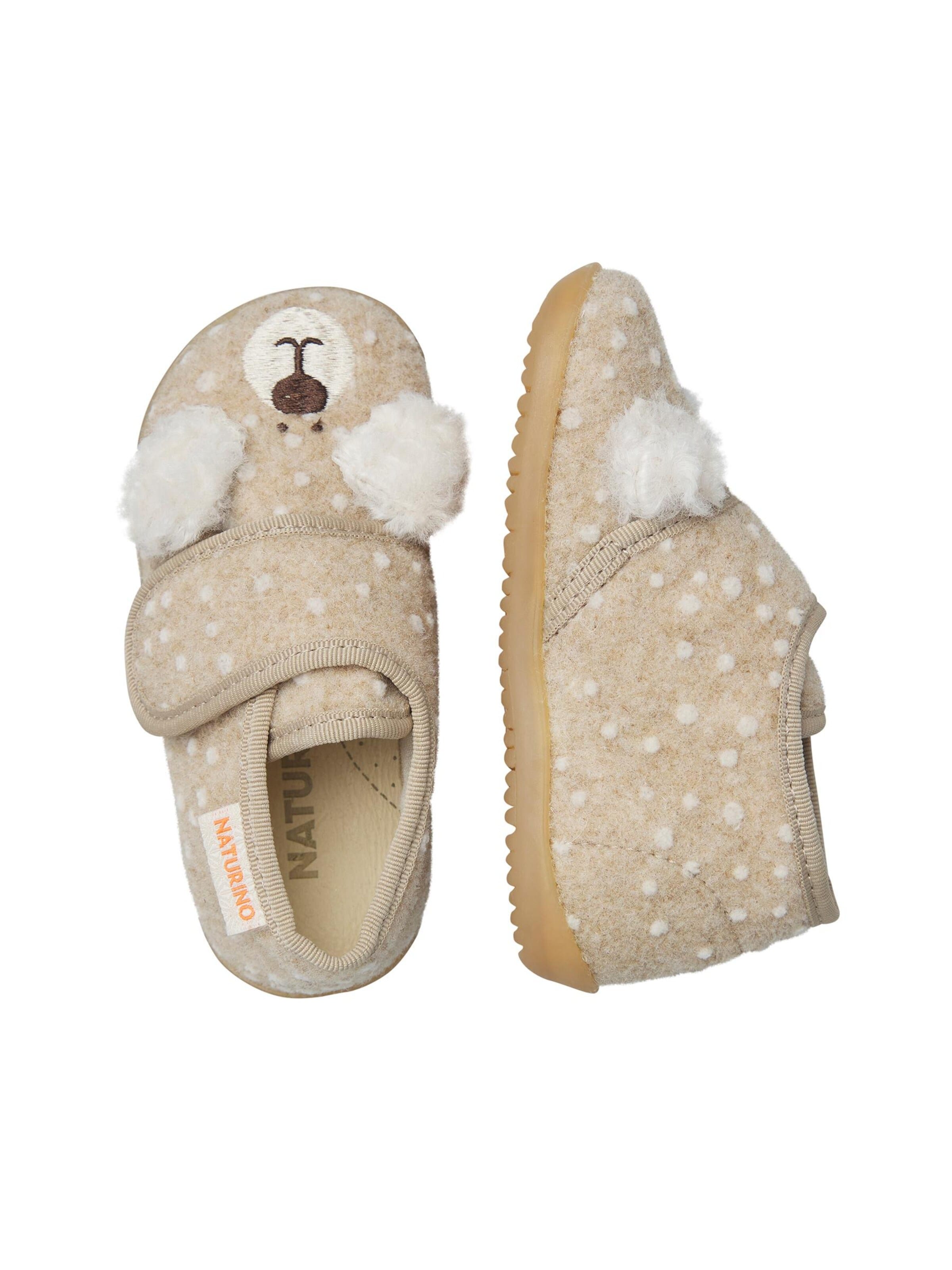 NATURINO Huisschoenen 'BIDAIM' in Beige