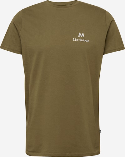 Matinique Camisa 'Jermane' em oliveira / preto / branco, Vista do produto