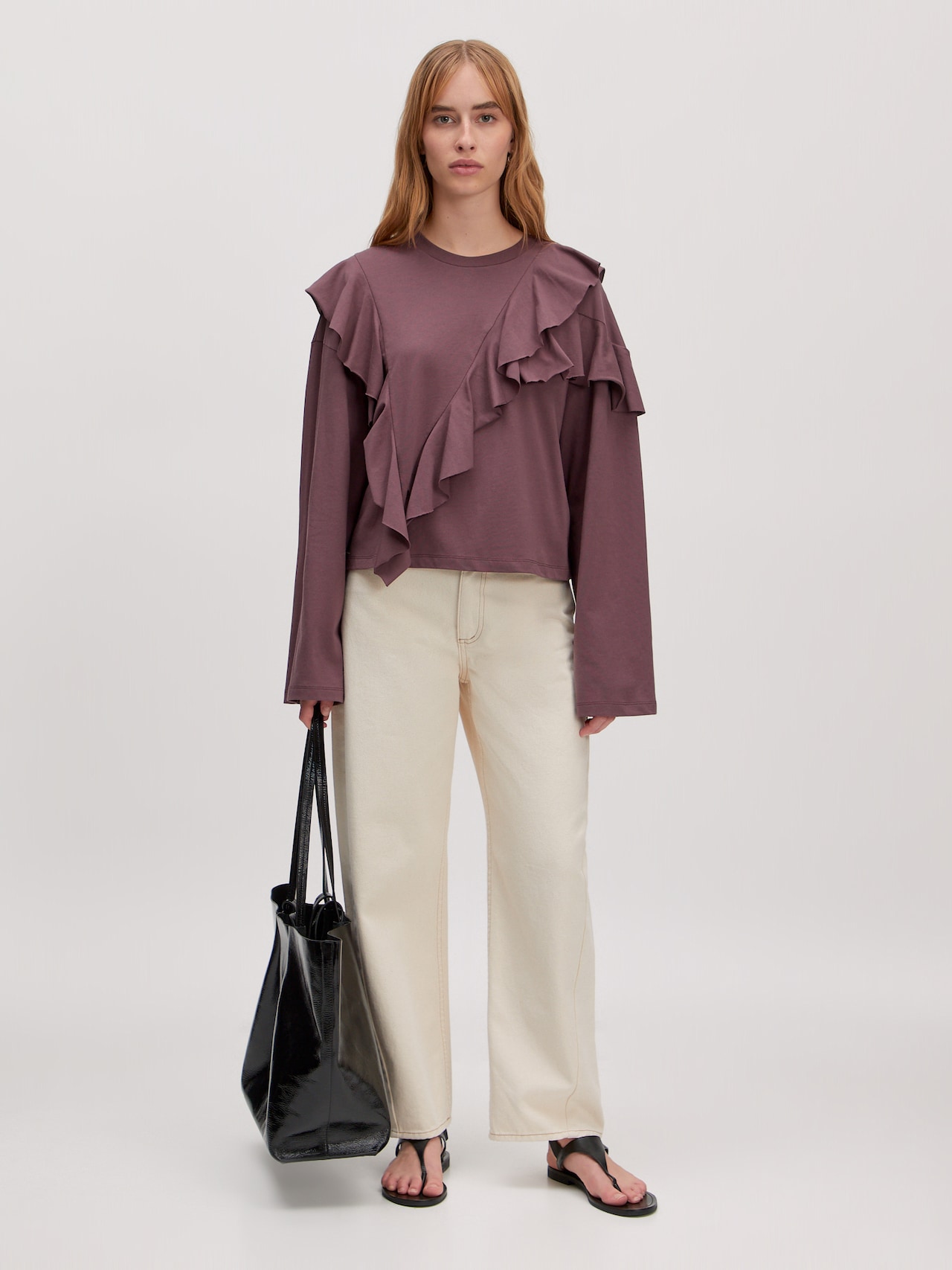 EDITED Produkte Shirt 'Oda' burgunder