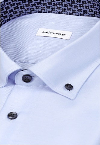 SEIDENSTICKER Slim fit Zakelijk overhemd in Blauw
