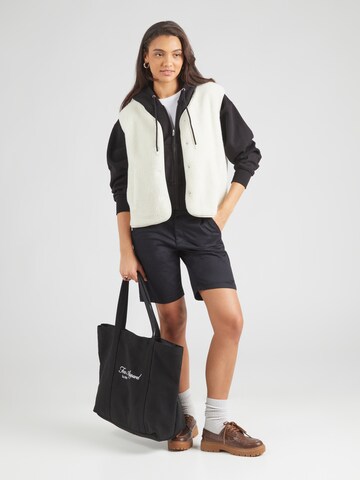 GAP Zip-Up Hoodie 'NEW ABBREV' in Black
