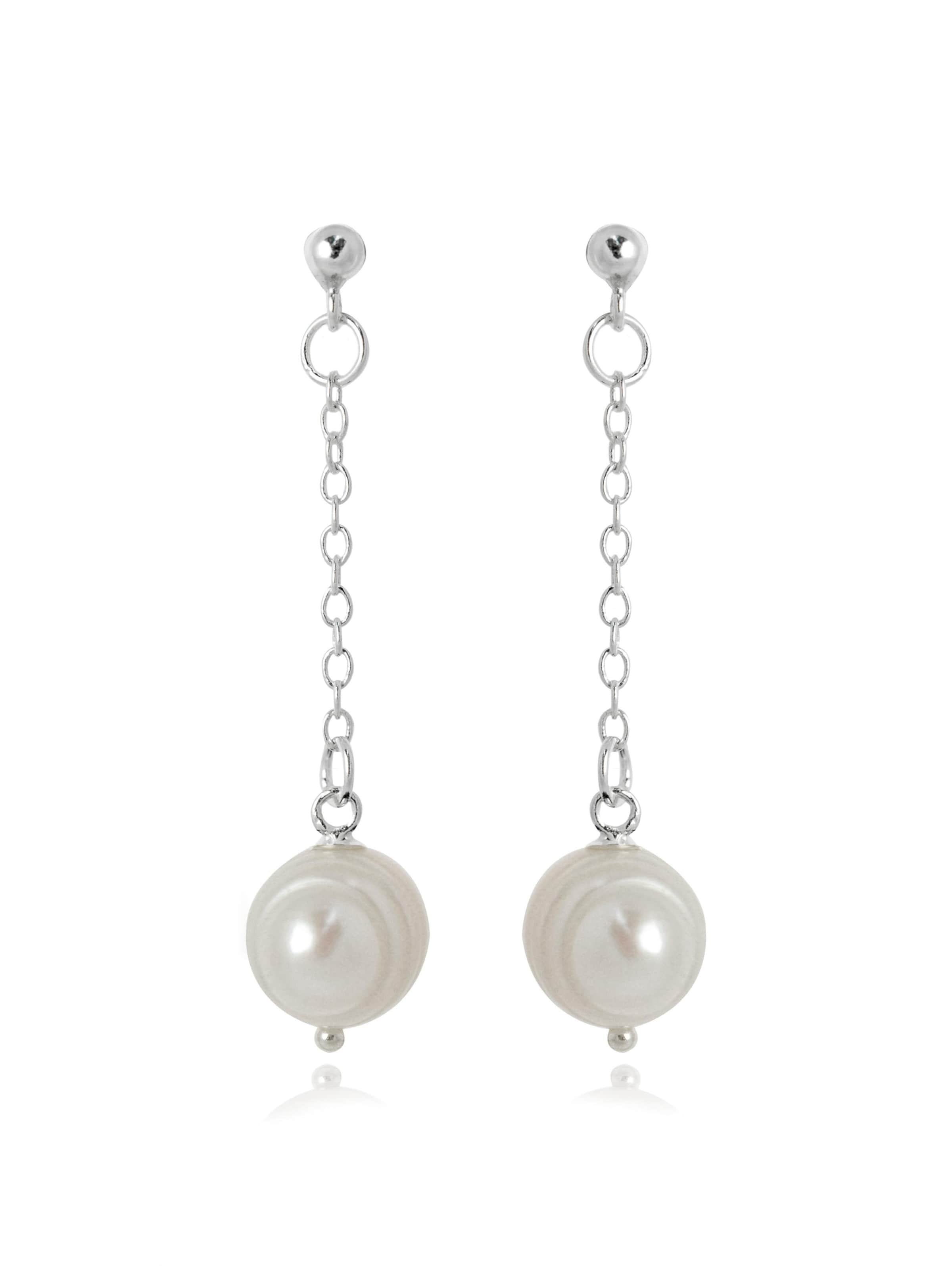 Luxenter - Pendientes 'Kiarik' en plata: frente