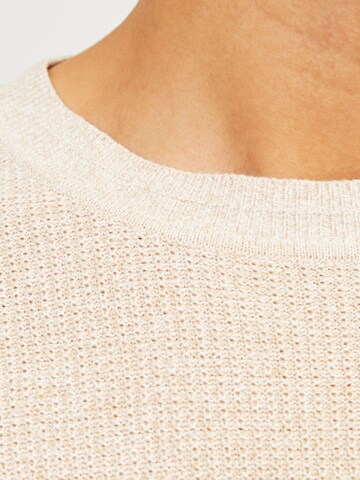 JACK & JONES Pullover 'JPRCCLUCAS' in Beige