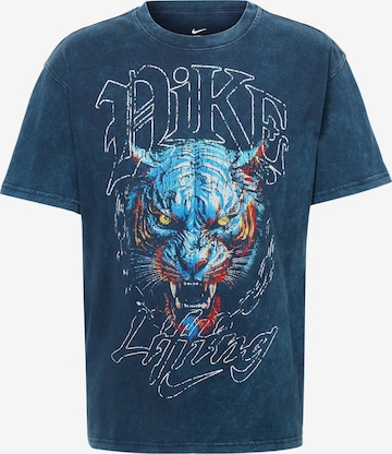 NIKE Funkční tričko – modrá: přední strana