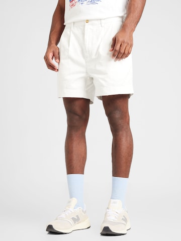Loosefit Pantaloni con pieghe 'CORMAC' di Polo Ralph Lauren in bianco: frontale