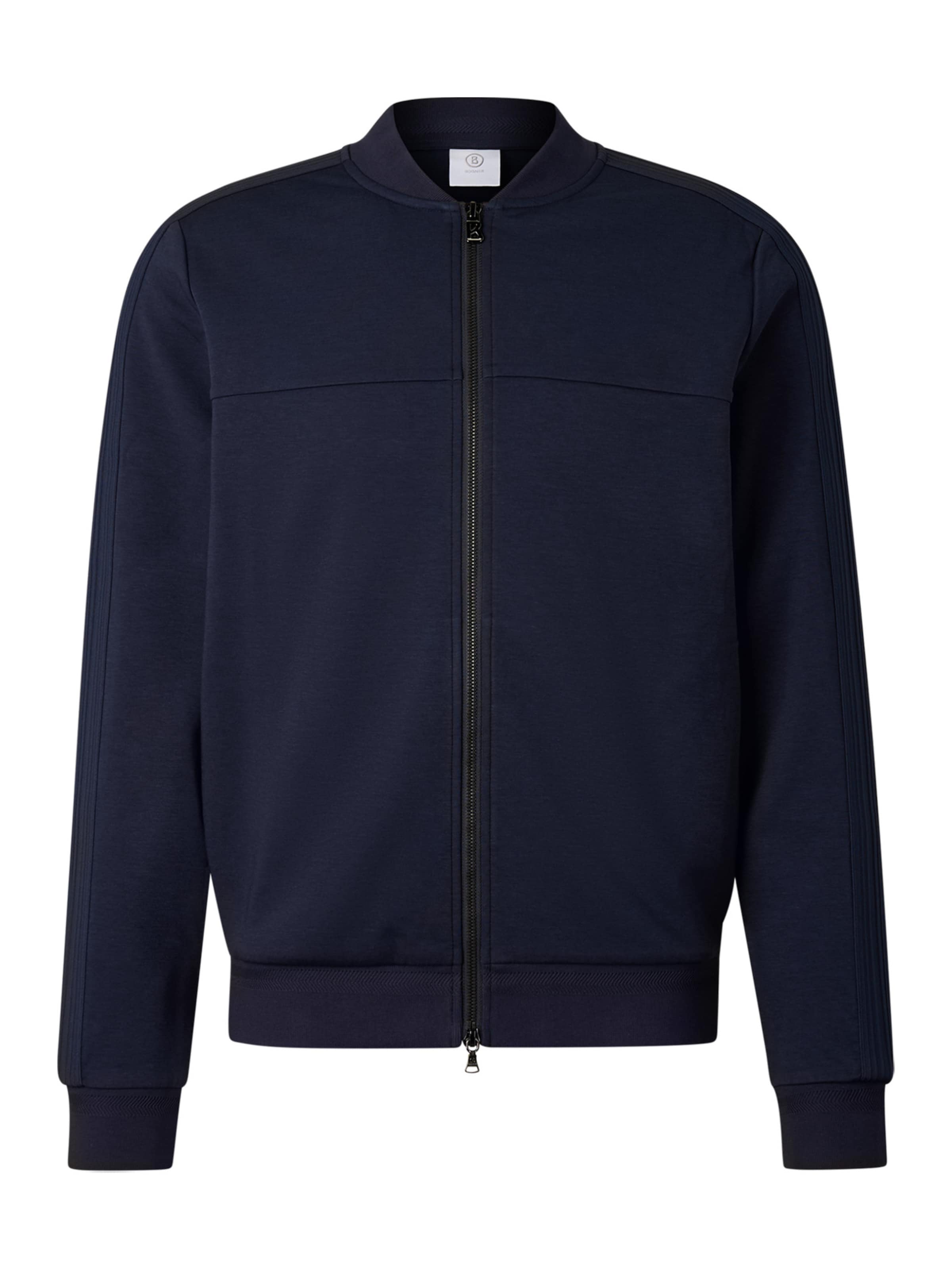 BOGNER Sweatjacke 'Lennox' in Blau: Vorderseite