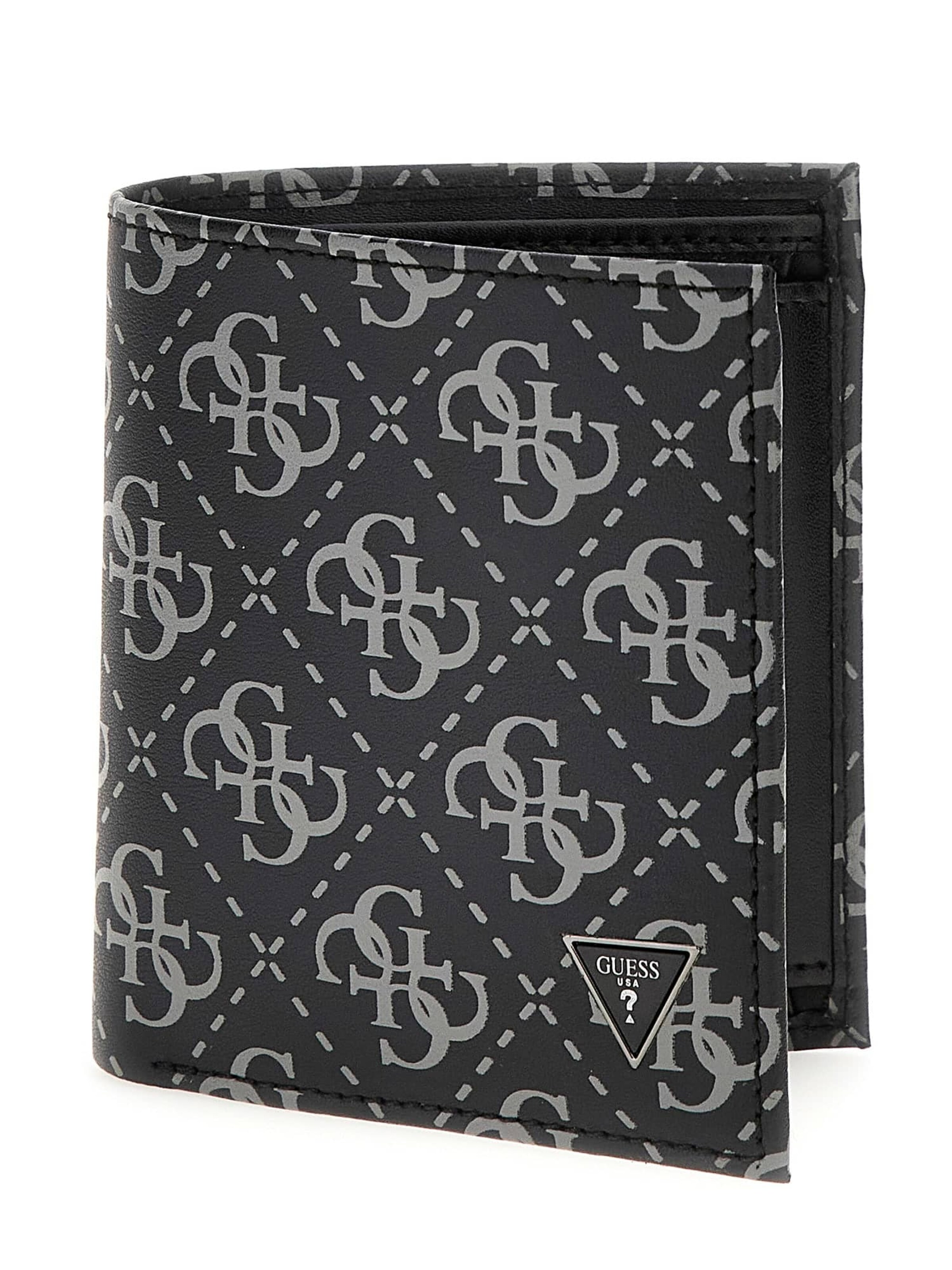 GUESS Wallet 'Vezzola' in Black: front