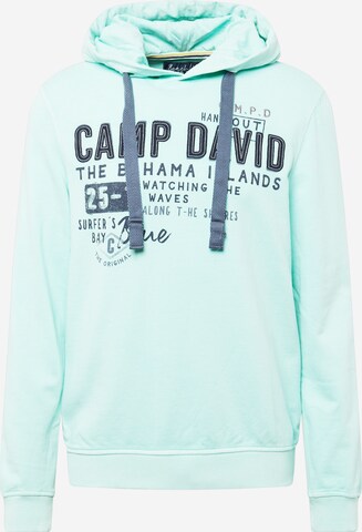 CAMP DAVID Sweatshirt in Green: front