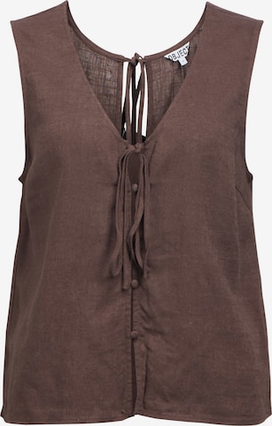 Chemisier OBJECT en marron : devant