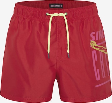 CHIEMSEE Board Shorts in Red: front