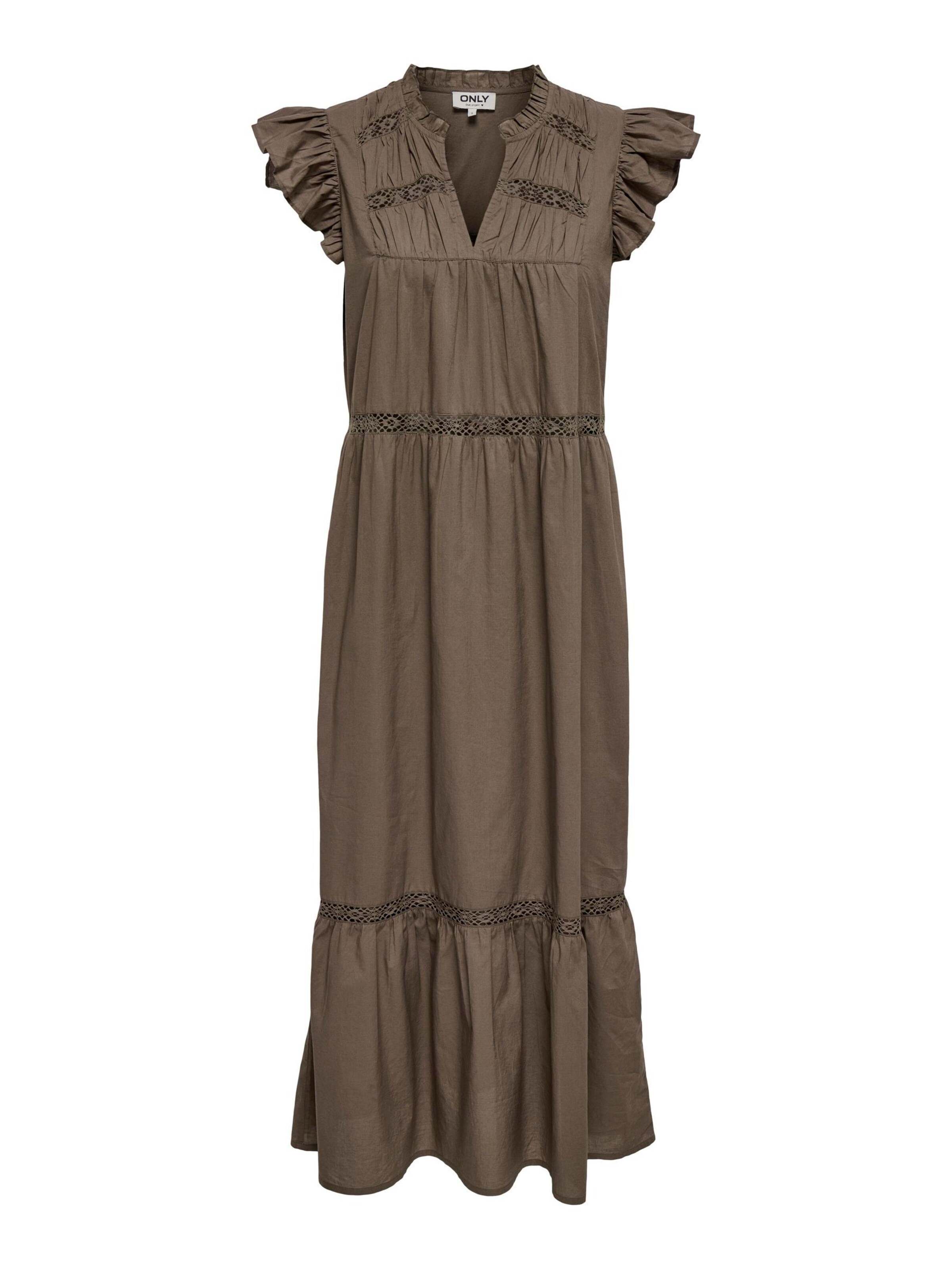 ONLY Kleid 'ONLSunny' in Braun: Vorderseite
