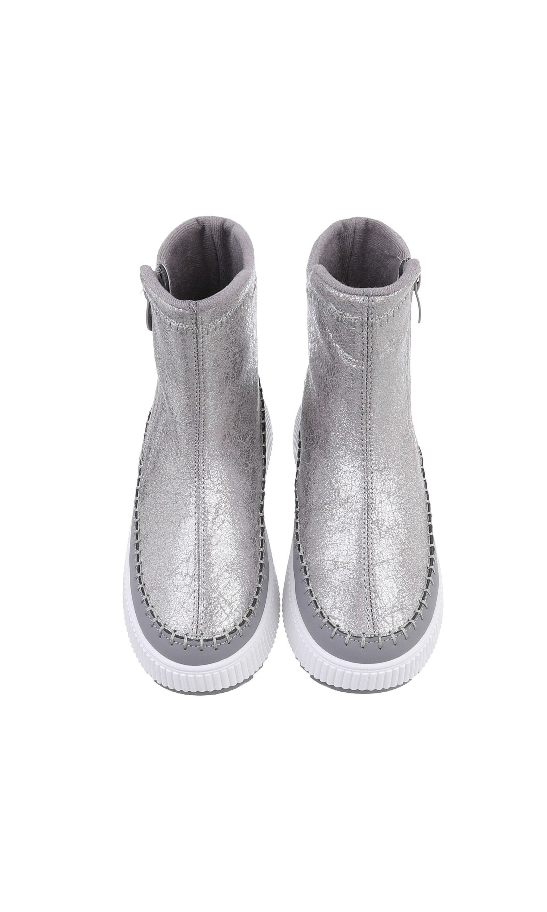 Ital-Design Ankle Boots in Silver