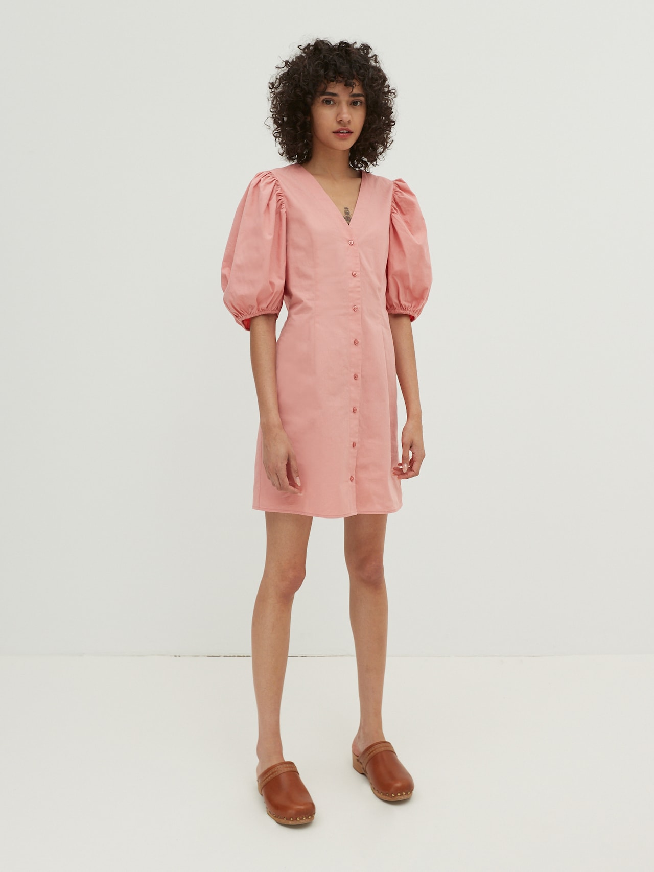 EDITED Robe-chemise rose