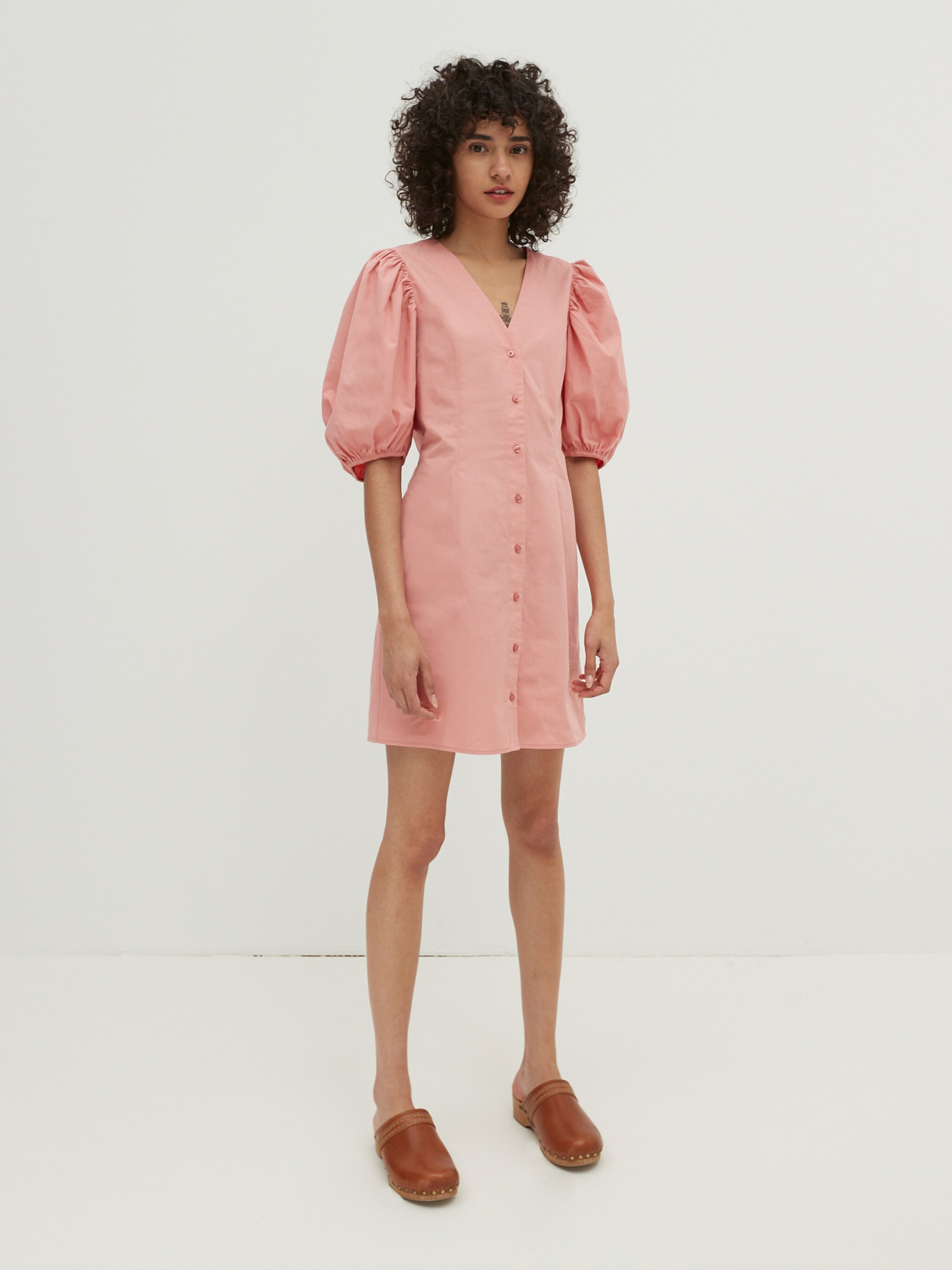 EDITED Produits Robe-chemise rose